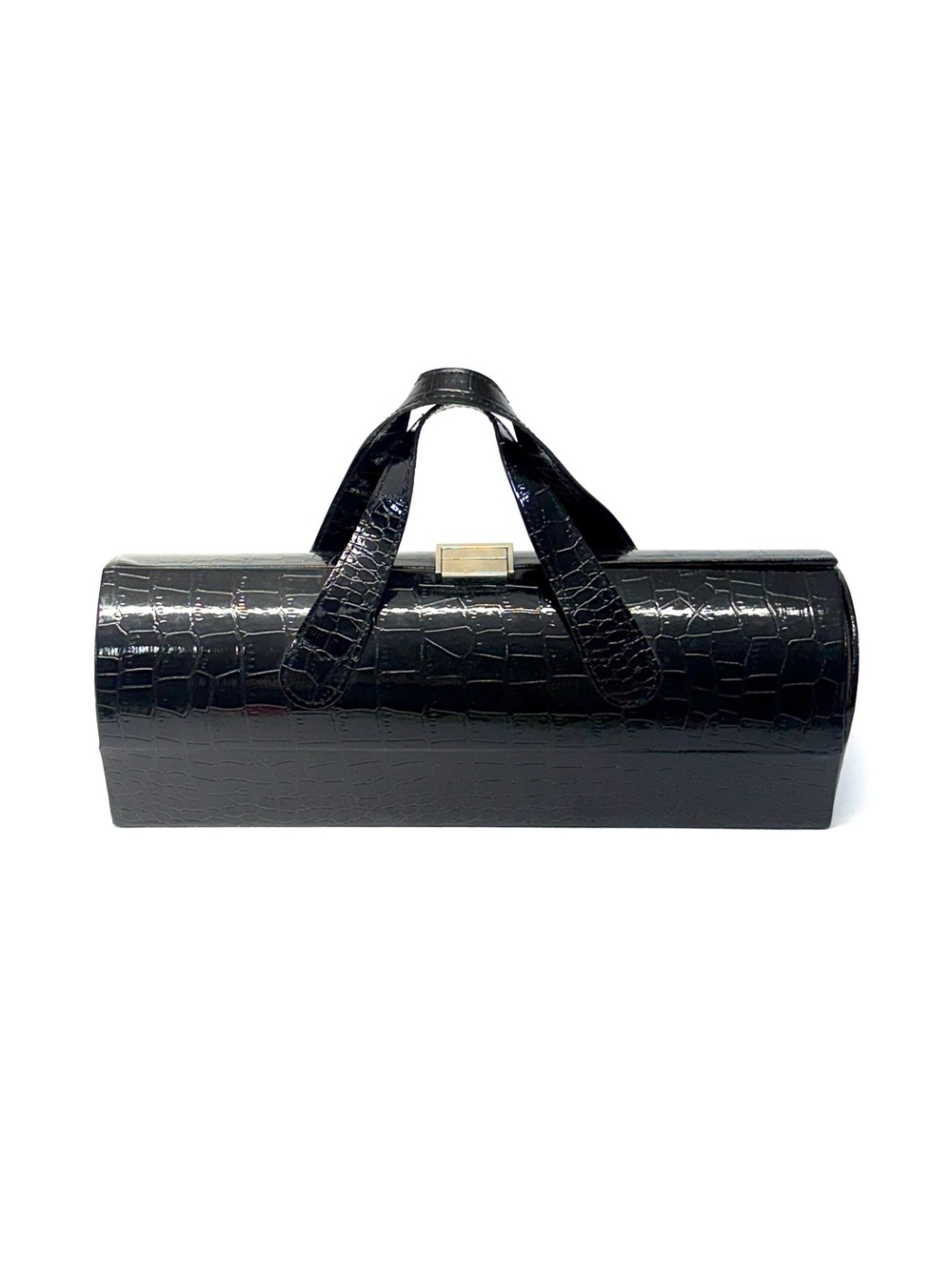 Picnic Plus Carlotta Wine Bottle Clutch Purse Handbag Black